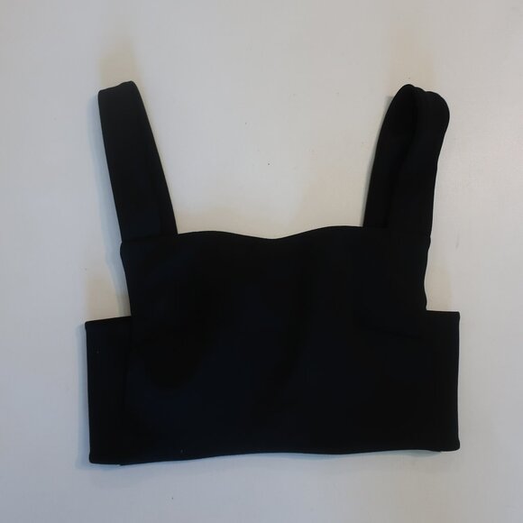 Womens KSUBI Black Crop Tank Top S - Picture 3 of 5